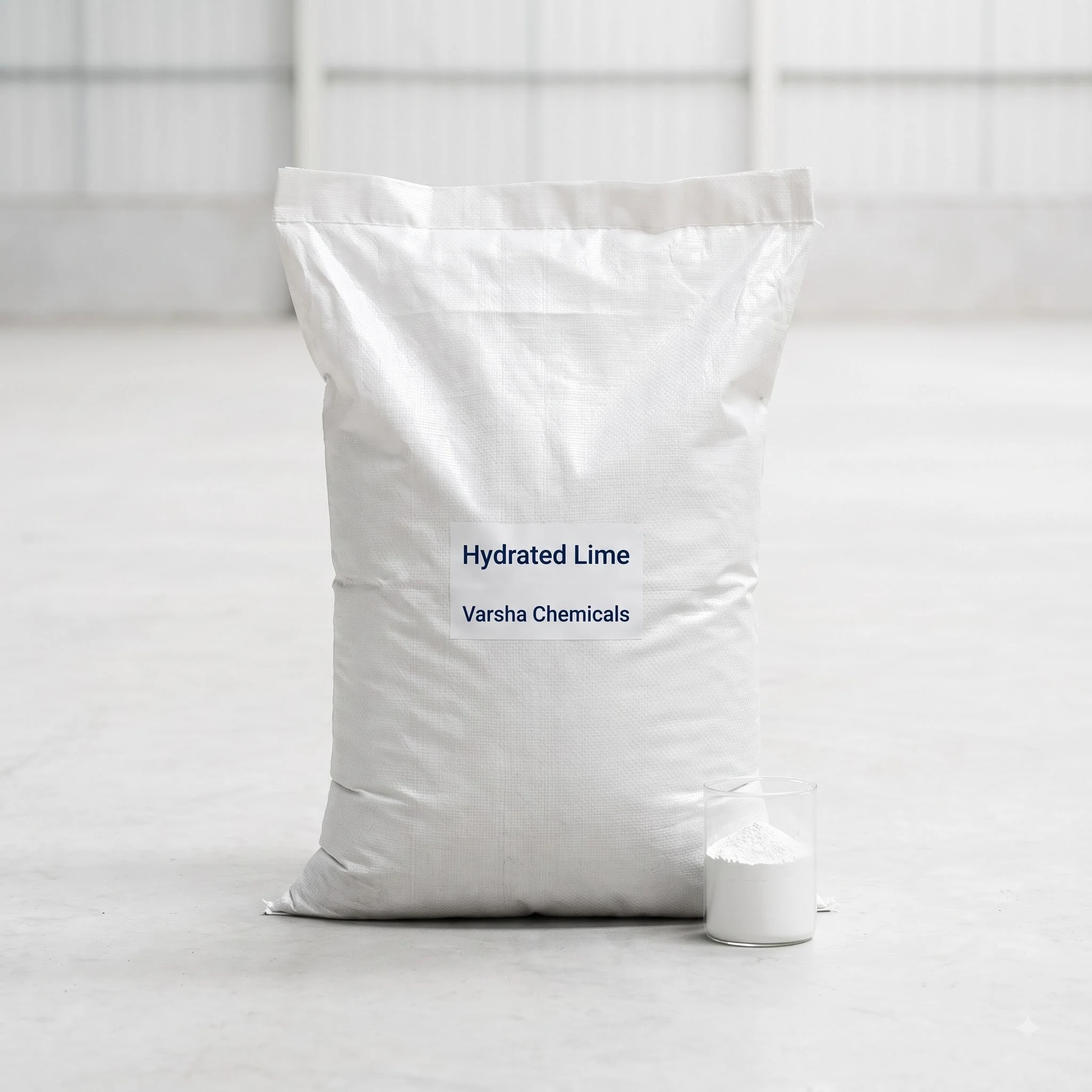 Hydrated Lime product packaging from Varsha Chemicals, Belagavi