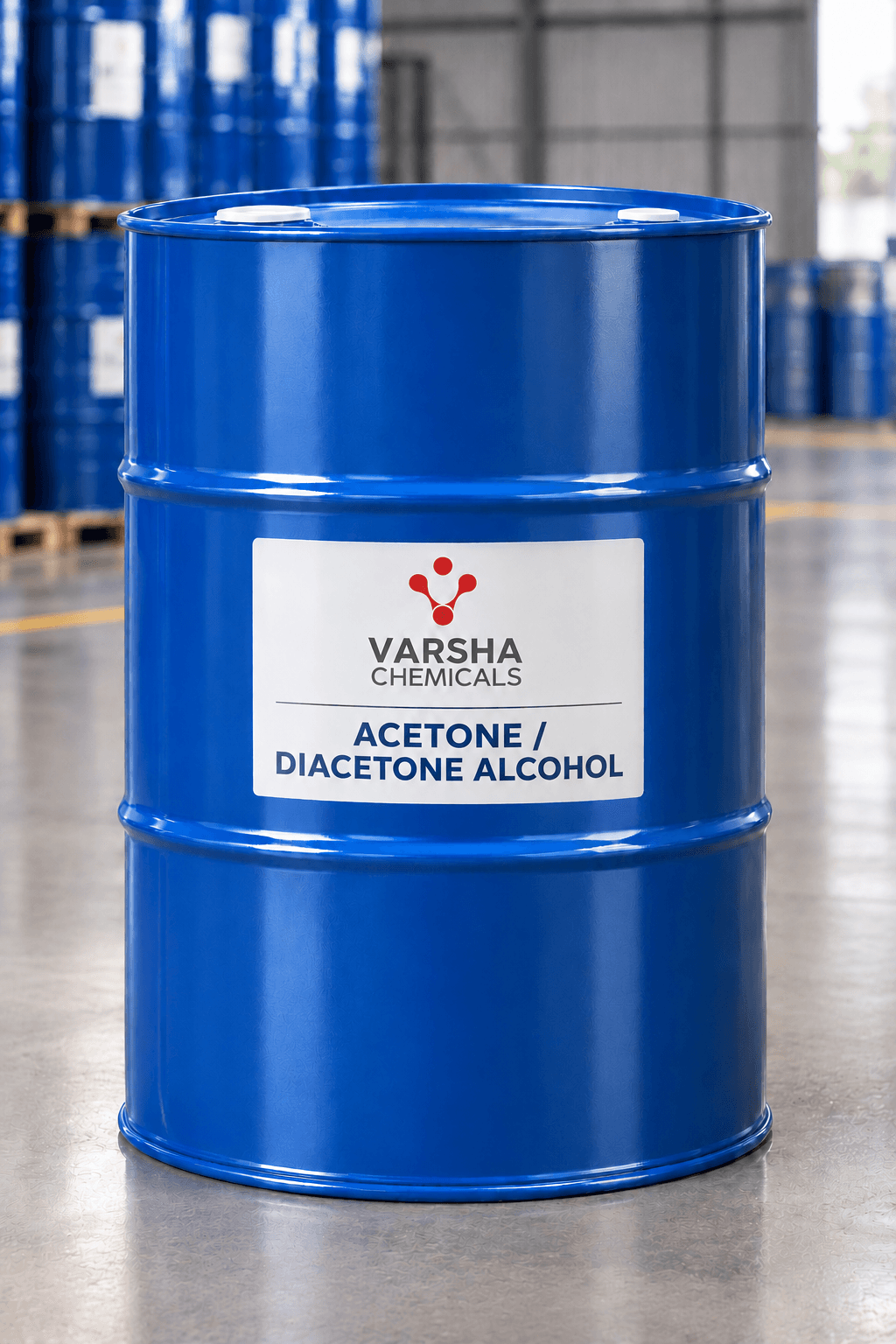 Acetone / Diacetone Alcohol product packaging from Varsha Chemicals, Belagavi