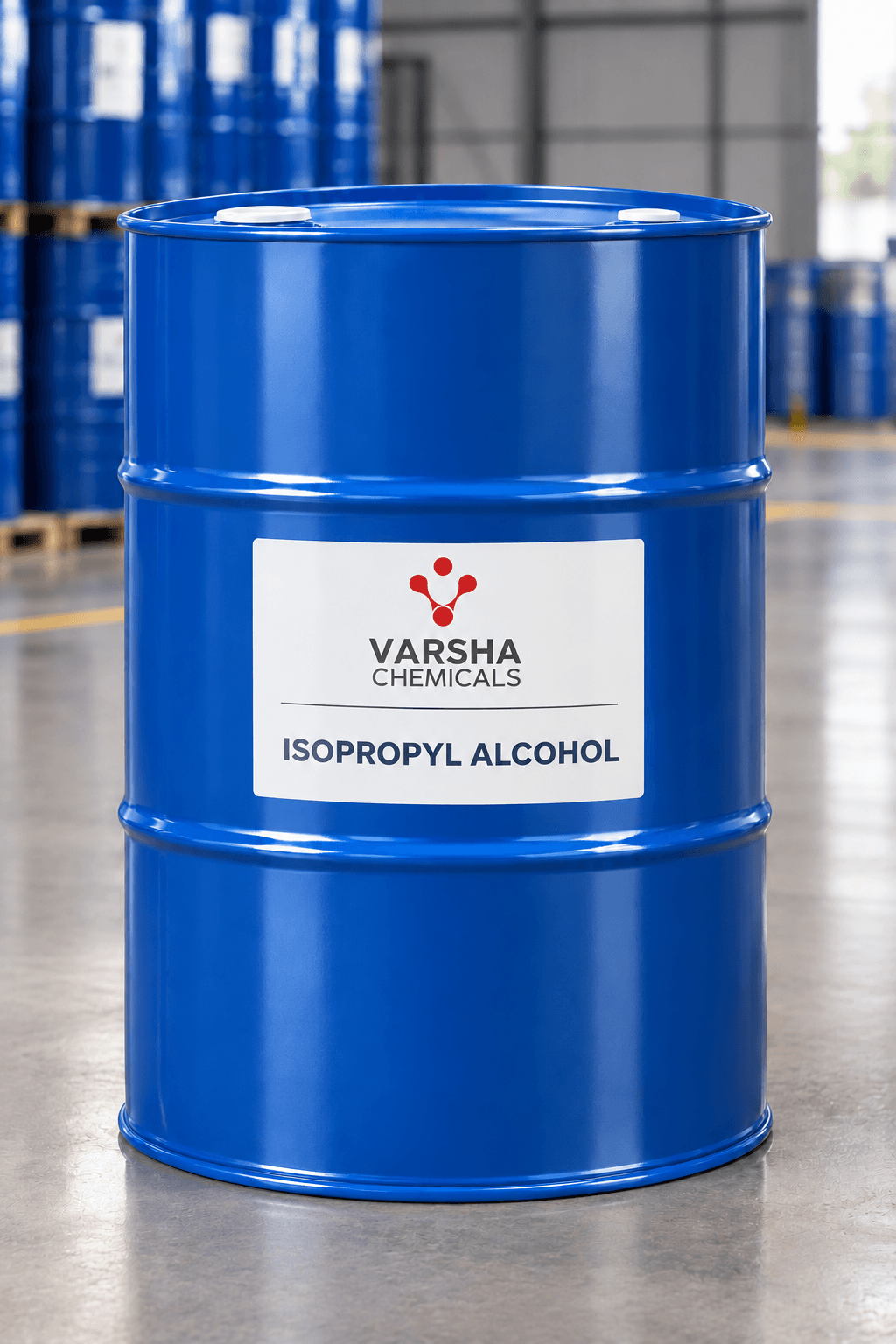 Isopropyl Alcohol (IPA) product packaging from Varsha Chemicals, Belagavi