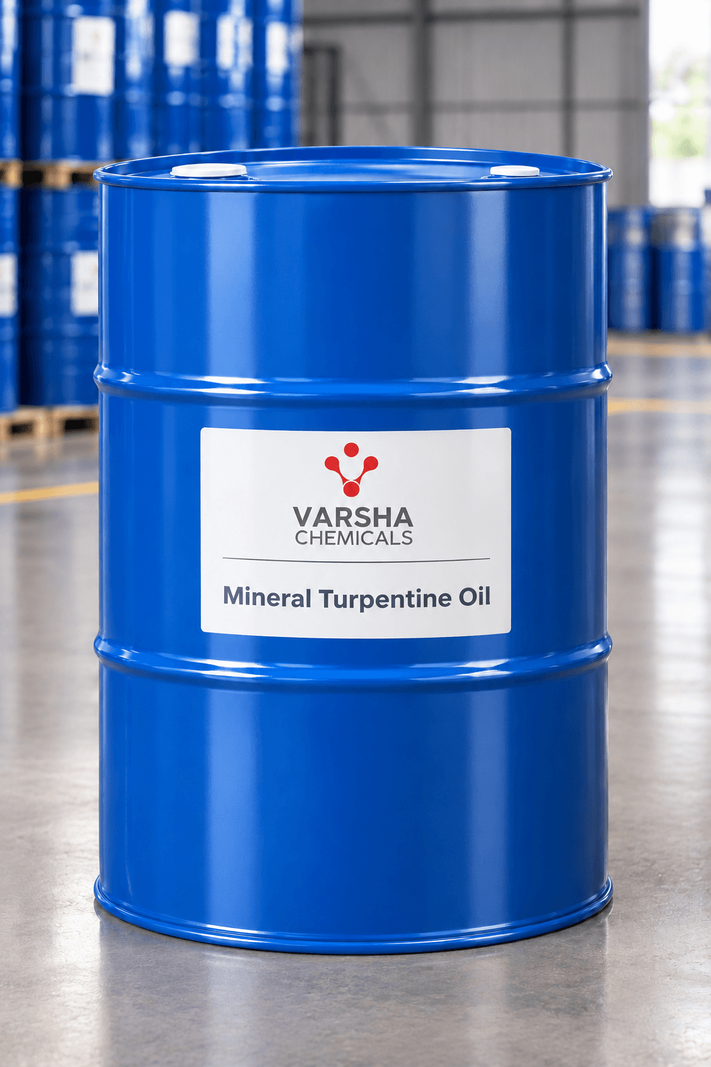 Mineral Turpentine Oil (MTO) product packaging from Varsha Chemicals, Belagavi
