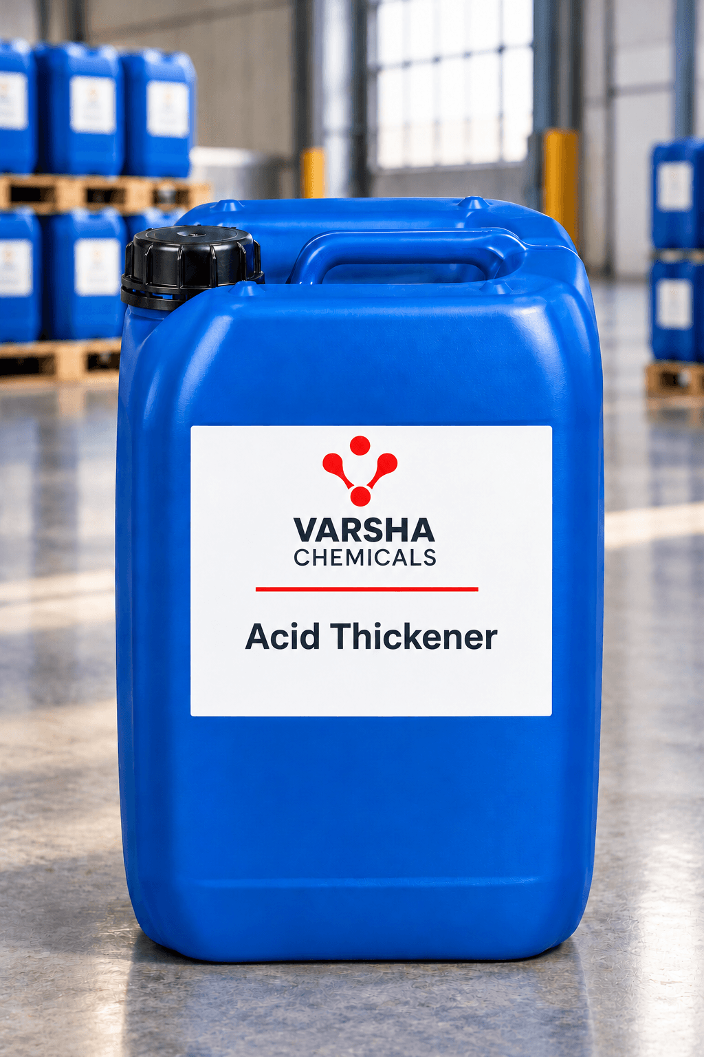 Acid Thickener product packaging from Varsha Chemicals, Belagavi