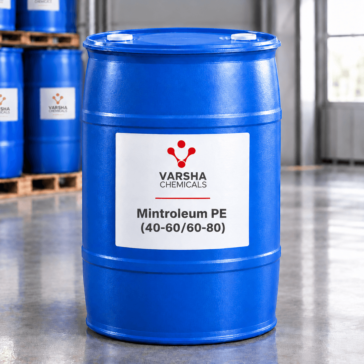 Mintroleum PE (40-60/60-80) product packaging from Varsha Chemicals, Belagavi