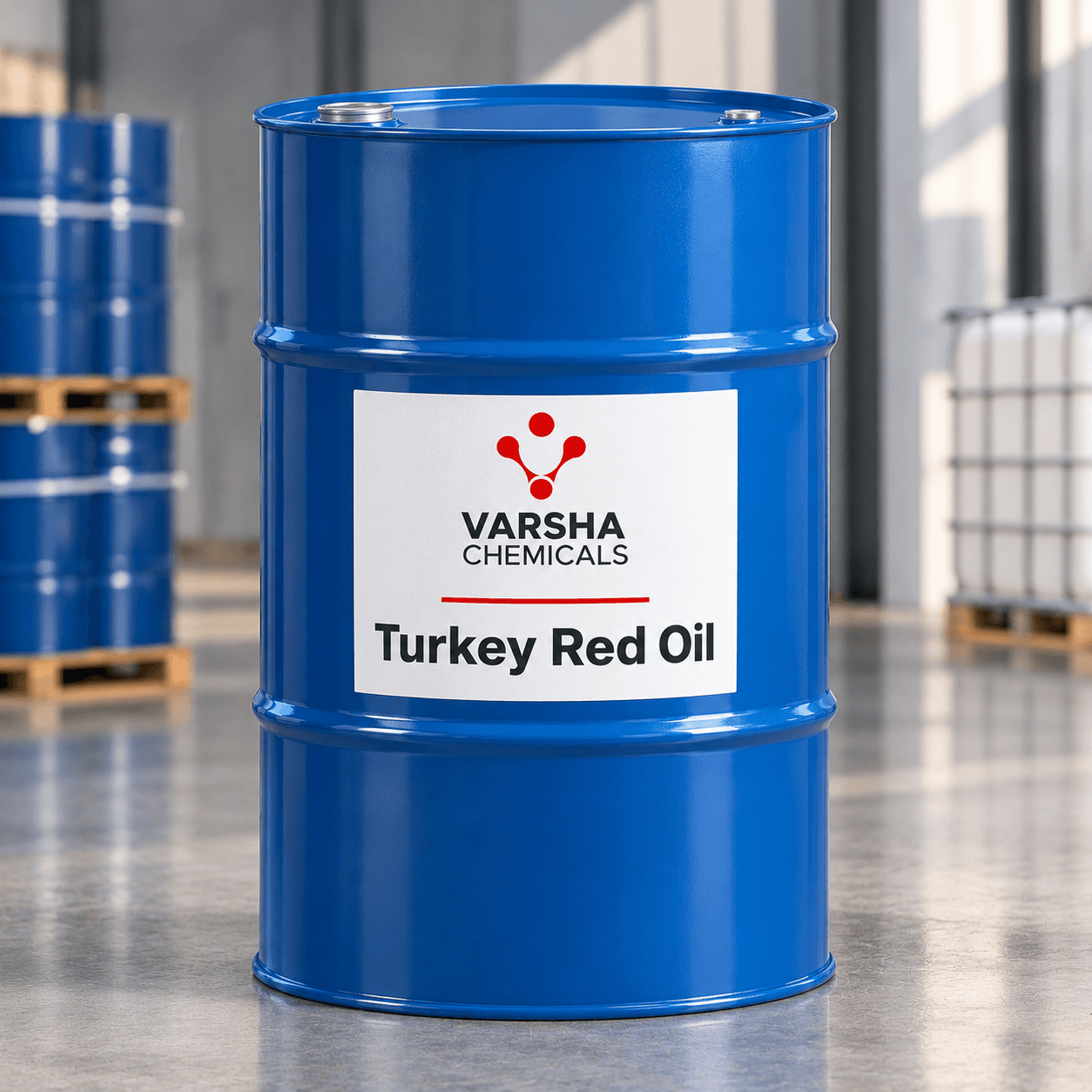 Turkey Red Oil (TRO) product packaging from Varsha Chemicals, Belagavi