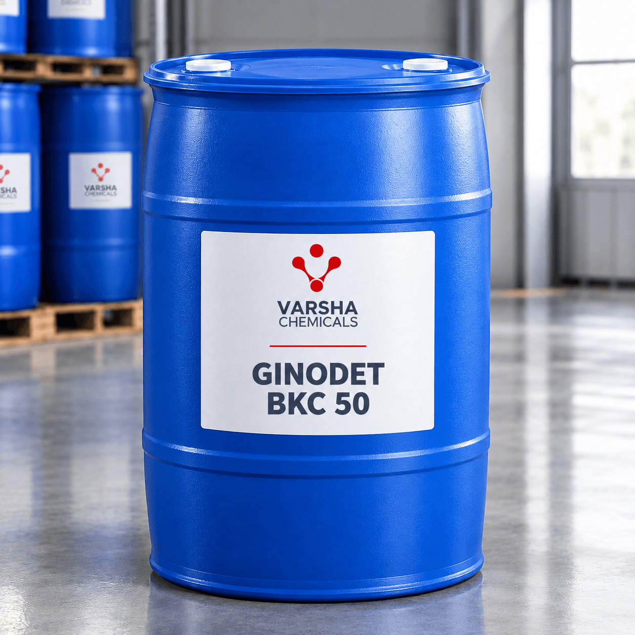 Ginodet BKC 50 product packaging from Varsha Chemicals, Belagavi