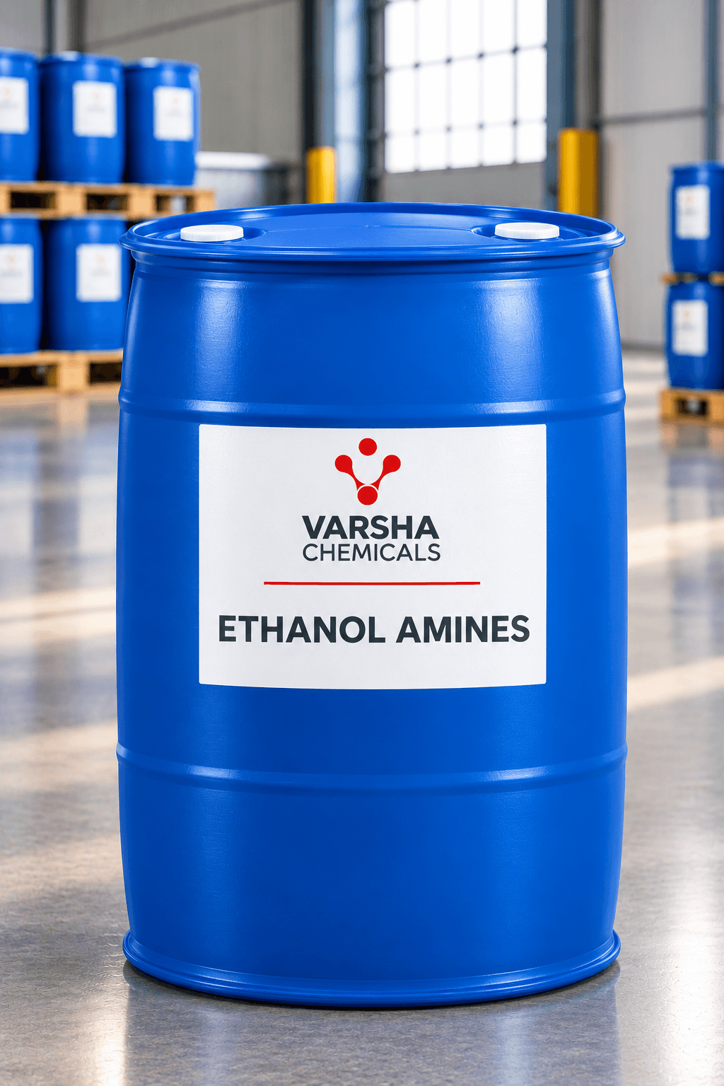 Ethanol Amines product packaging from Varsha Chemicals, Belagavi