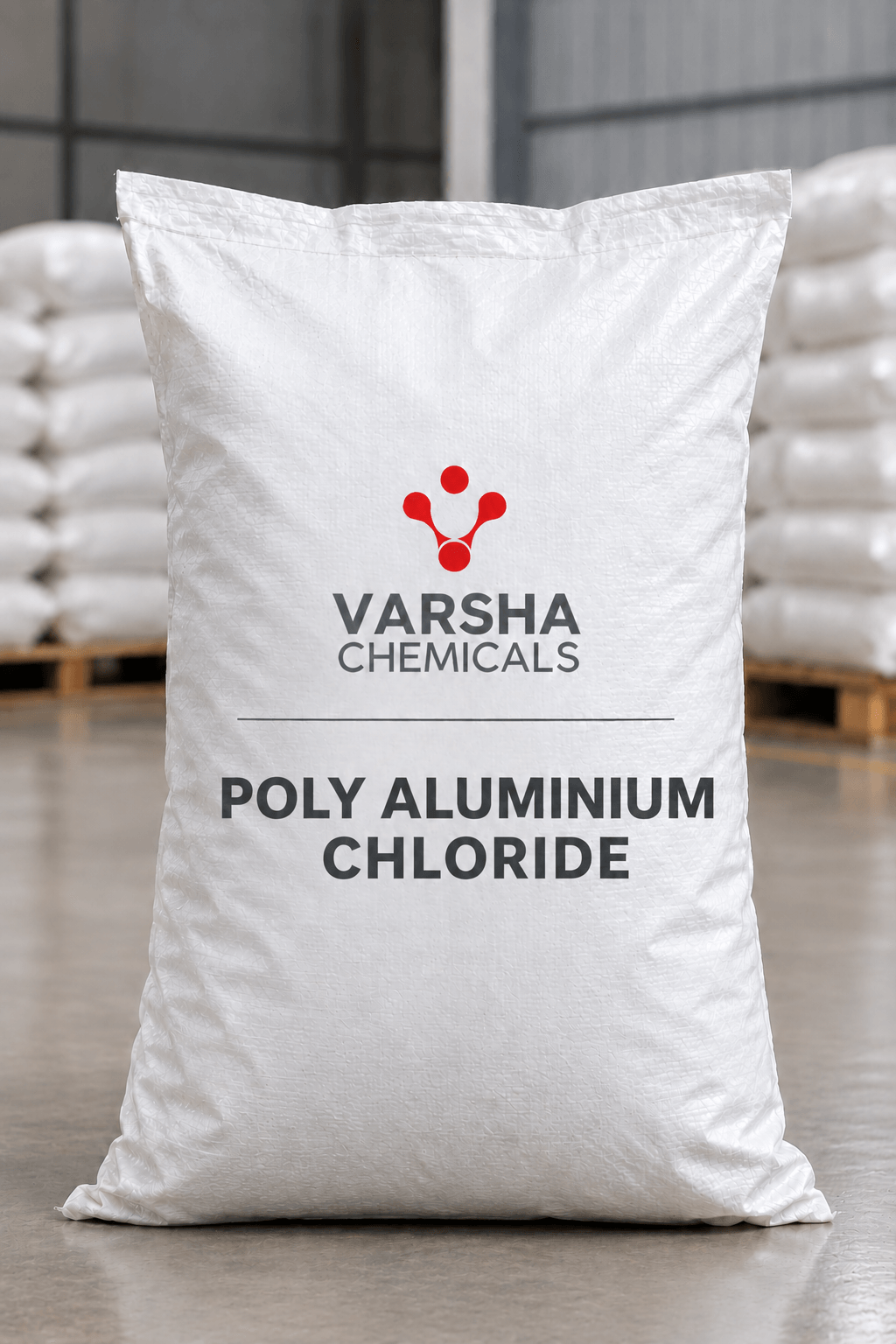 Poly Aluminium Chloride (PAC) product packaging from Varsha Chemicals, Belagavi