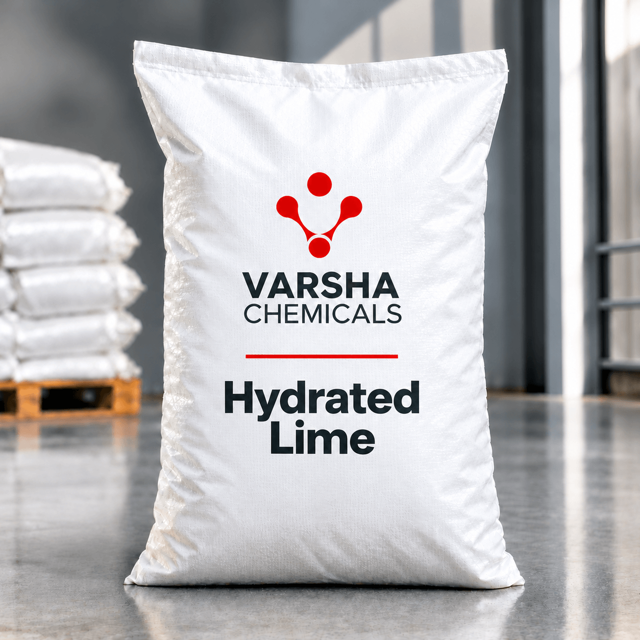 Hydrated Lime product packaging from Varsha Chemicals, Belagavi