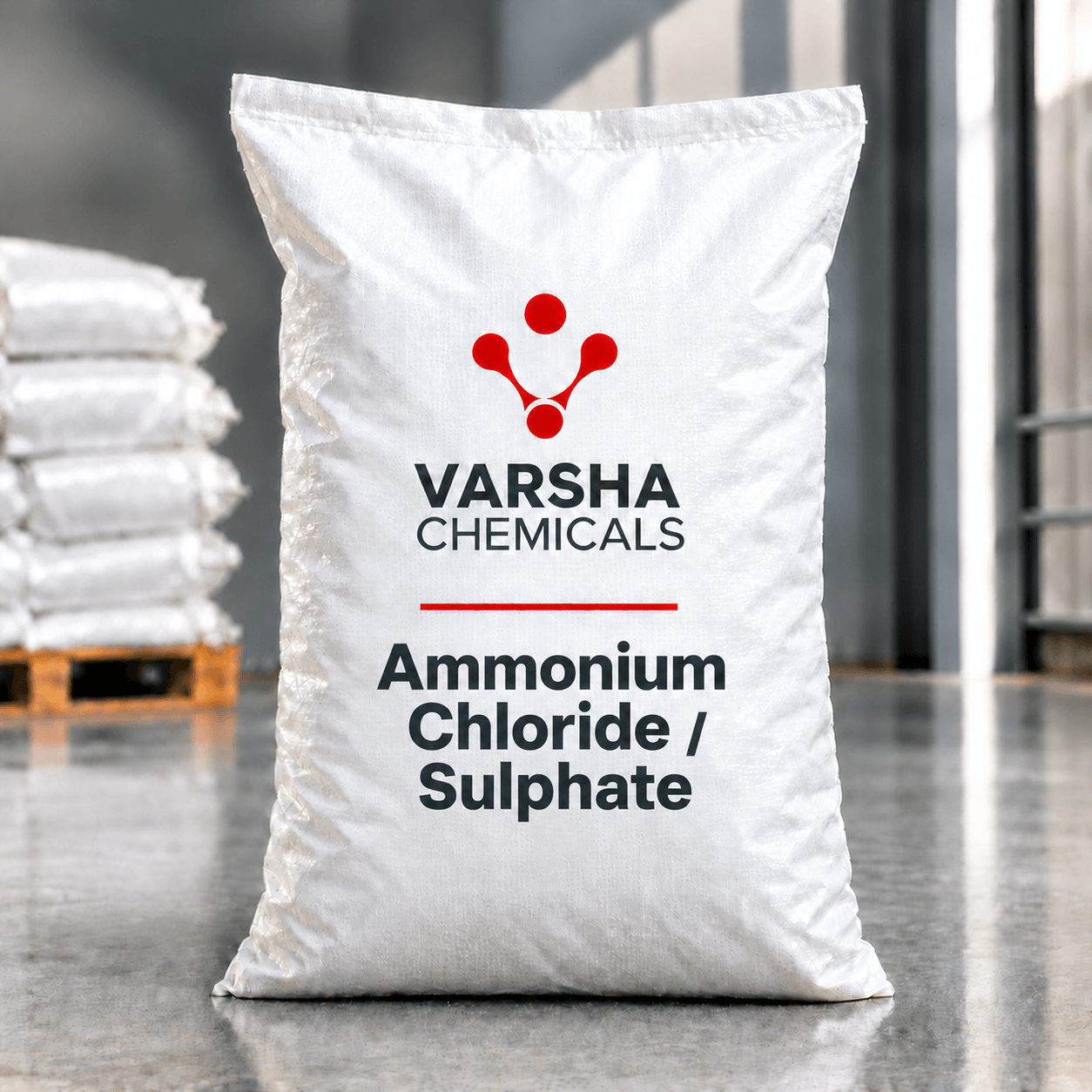 Ammonium Chloride / Sulphate product packaging from Varsha Chemicals, Belagavi